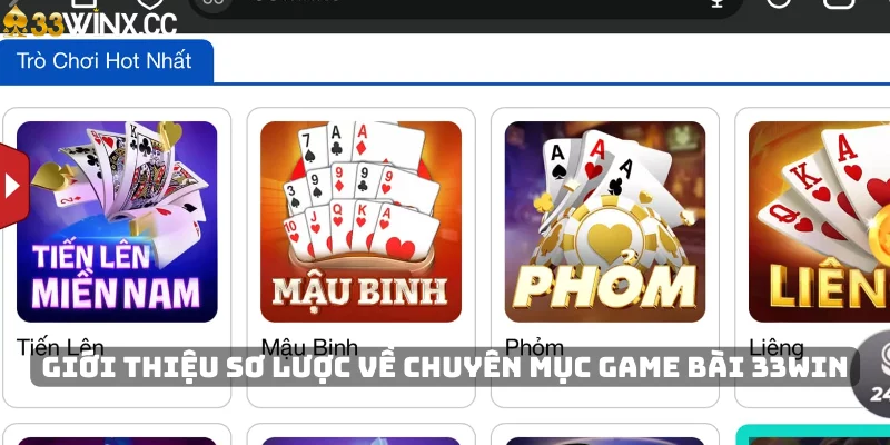 Giới thiệu sơ lược về chuyên mục game bài 33Win Giới thiệu sơ lược về chuyên mục game bài 33Win